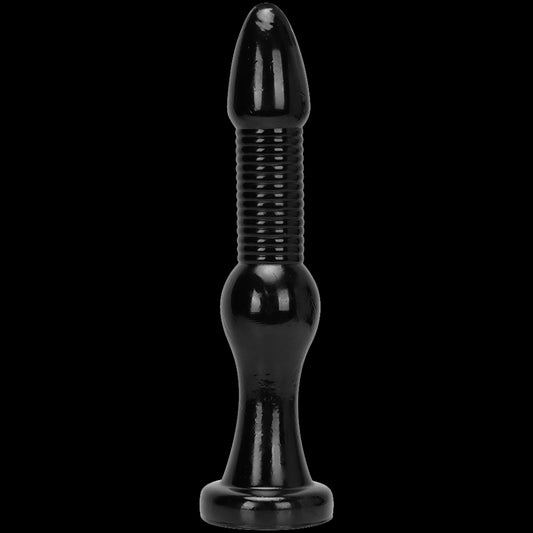 KNOTTED DILDO GIANT PVC 15 INCH BLACK LONG