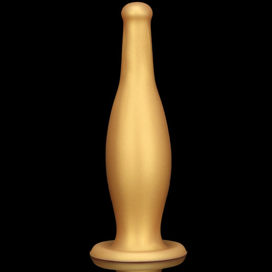 KNOTTED DILDO GIANT SILICONE 11 INCH GOLD
