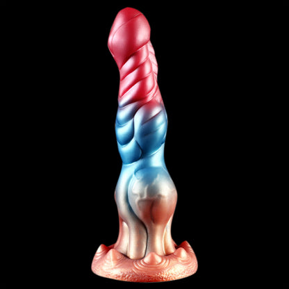 KNOTTED DILDO MONSTER SILICONE 10 INCH VIBRATING