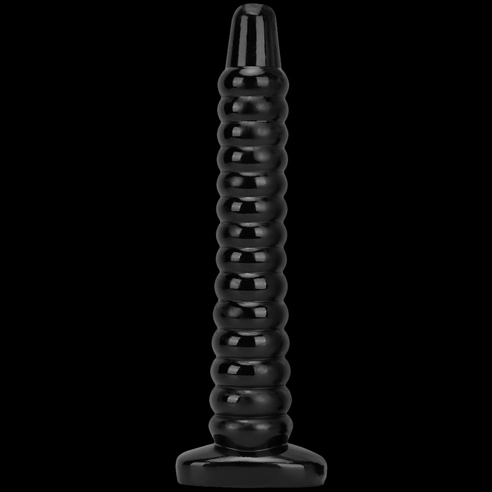 DILDO NOUÉ ÉTRANGE PVC 13 POUCES GÉANT NOIR