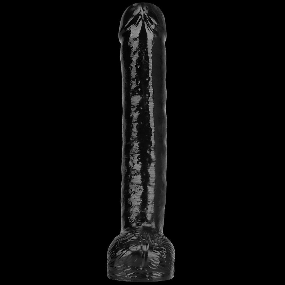 HUGE DILDO REALISTIC PVC 16 INCH BLACK