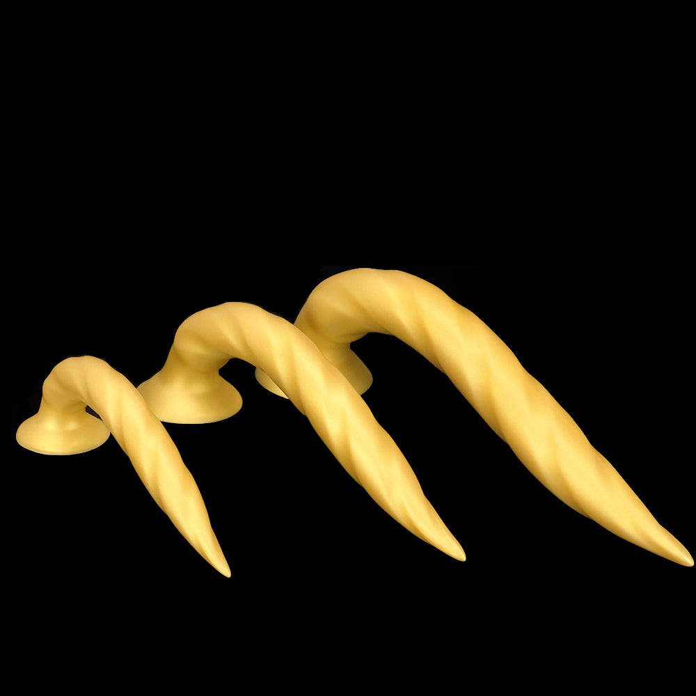TENTACLE HUGE DILDO SILICONE 18 INCH GOLD
