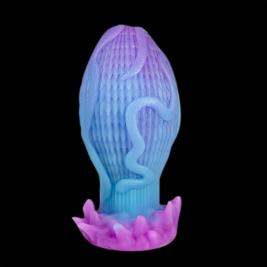 Gode ​​anal en silicone de 7 pouces lumineux