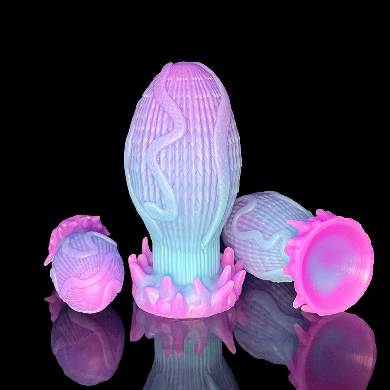 Gode ​​anal en silicone de 7 pouces lumineux