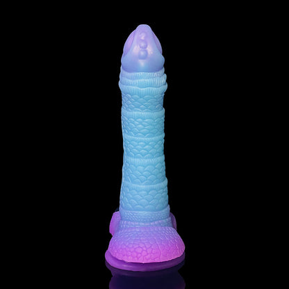 Gode ​​Monstre Noué Silicone 9 pouces Lumineux