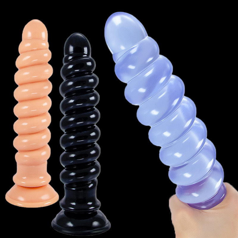 ANAL DILDO KNOTTED 9 INCH BLACK