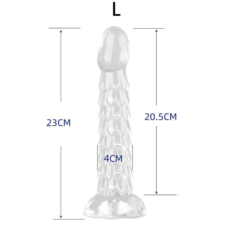 ANAL DILDO TRANSPARENT 9 INCH