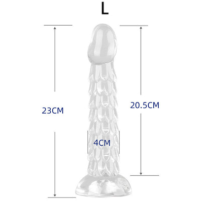 ANAL DILDO TRANSPARENT 9 INCH