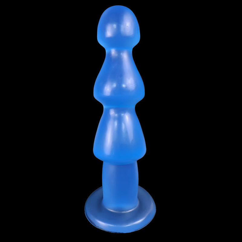 ANAL DILDO KNOTTED 9 INCH BLUE