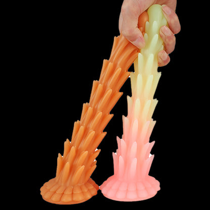 ANAL DILDO 9 INCH KNOTTED COLORFUL