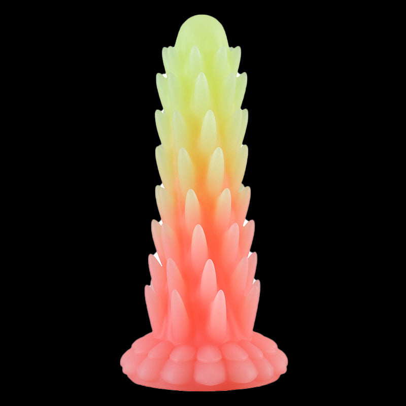 ANAL DILDO 9 INCH KNOTTED COLORFUL