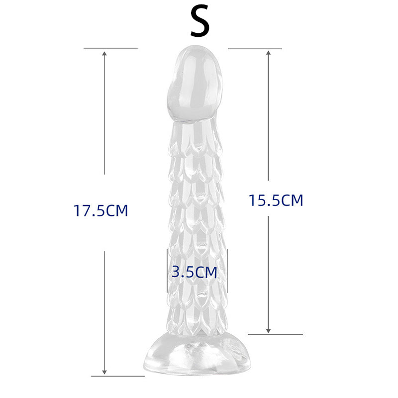 ANAL DILDO TRANSPARENT 9 INCH