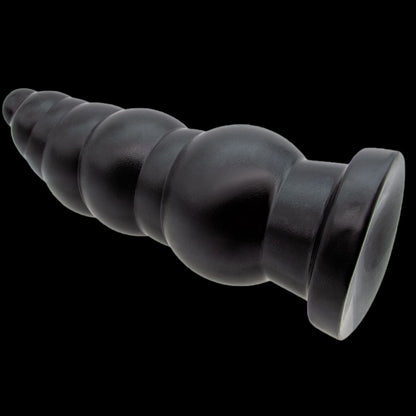 ANAL DILDO 10 INCH KNOTTED BLACK