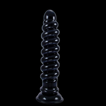 ANAL DILDO KNOTTED 9 INCH BLACK