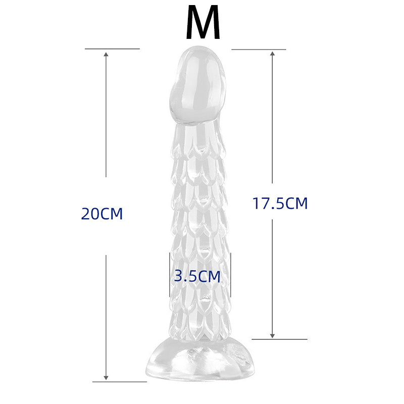 ANAL DILDO TRANSPARENT 9 INCH