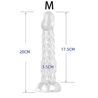 ANAL DILDO TRANSPARENT 9 INCH