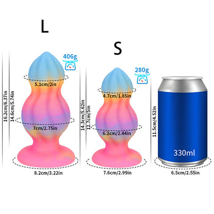 ANAL DILDO LUMINOUS 6 INCH COLORFUL