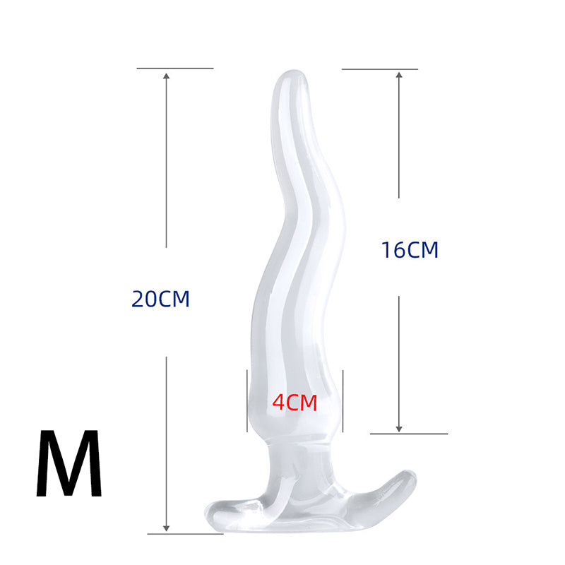 ANAL DILDO 13 INCH TRANSPARENT