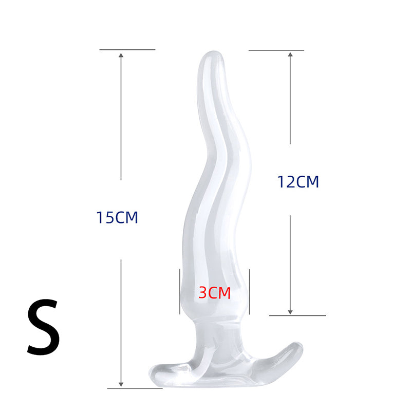 ANAL DILDO 13 INCH TRANSPARENT