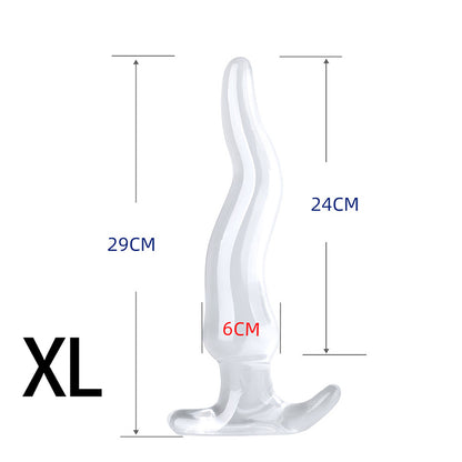 ANAL DILDO 13 INCH TRANSPARENT