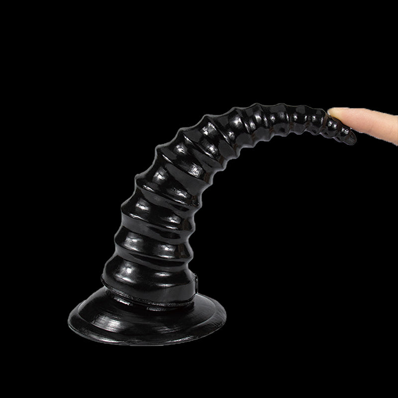 ANAL DILDO 7 INCH KNOTTED BLACK TENTACLE