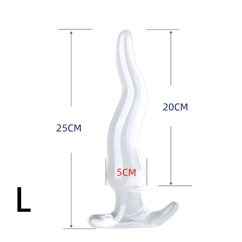 ANAL DILDO 13 INCH TRANSPARENT