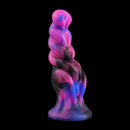 ANAL DILDO 7 INCH KNOTTED COLORFUL