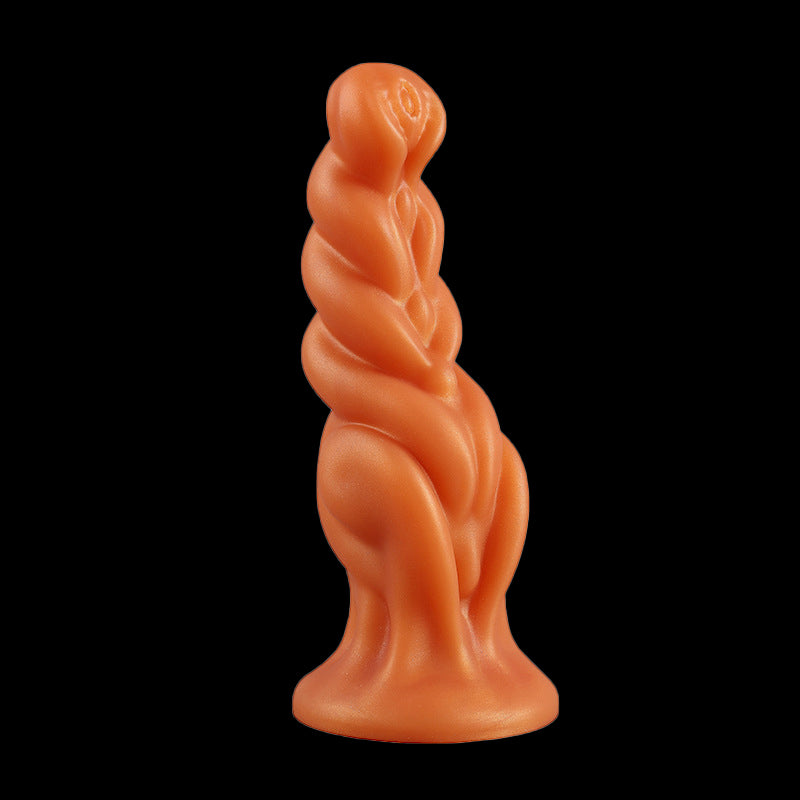 ANAL DILDO 7 INCH KNOTTED COLORFUL