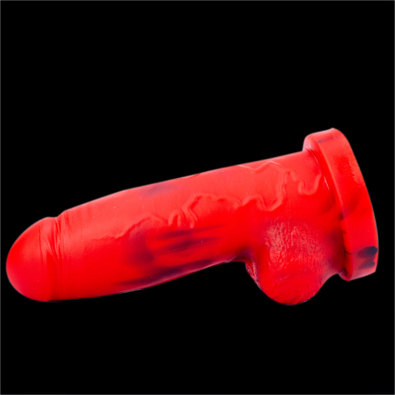 DILDO RÉALISTE EN SILICONE 9 POUCES ROUGE