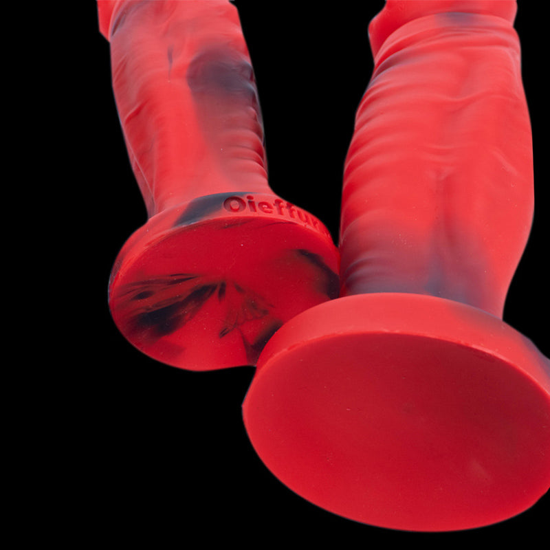REALISTIC DILDO HUGE SILICONE 11 INCH RED