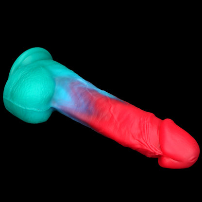 DILDO VIBRANT RÉALISTE EN SILICONE 9 POUCES