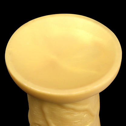 REALISTIC DILDO GIANT SILICONE 10 INCH GOLD