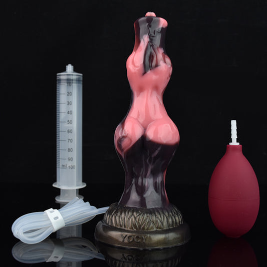 SQUIRTING DILDO ANAL MONSTER 8 INCH PINK K2