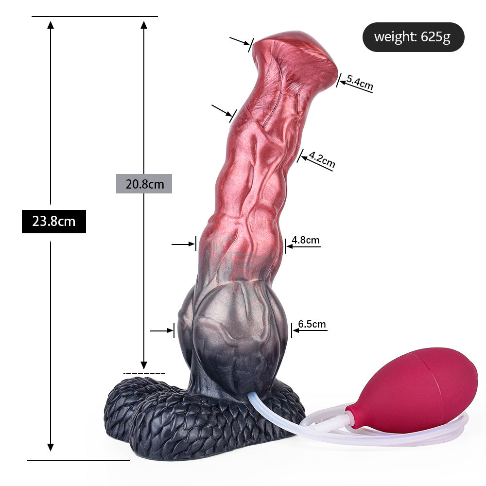 Gode ​​gicleur monstre de 11 pouces en silicone