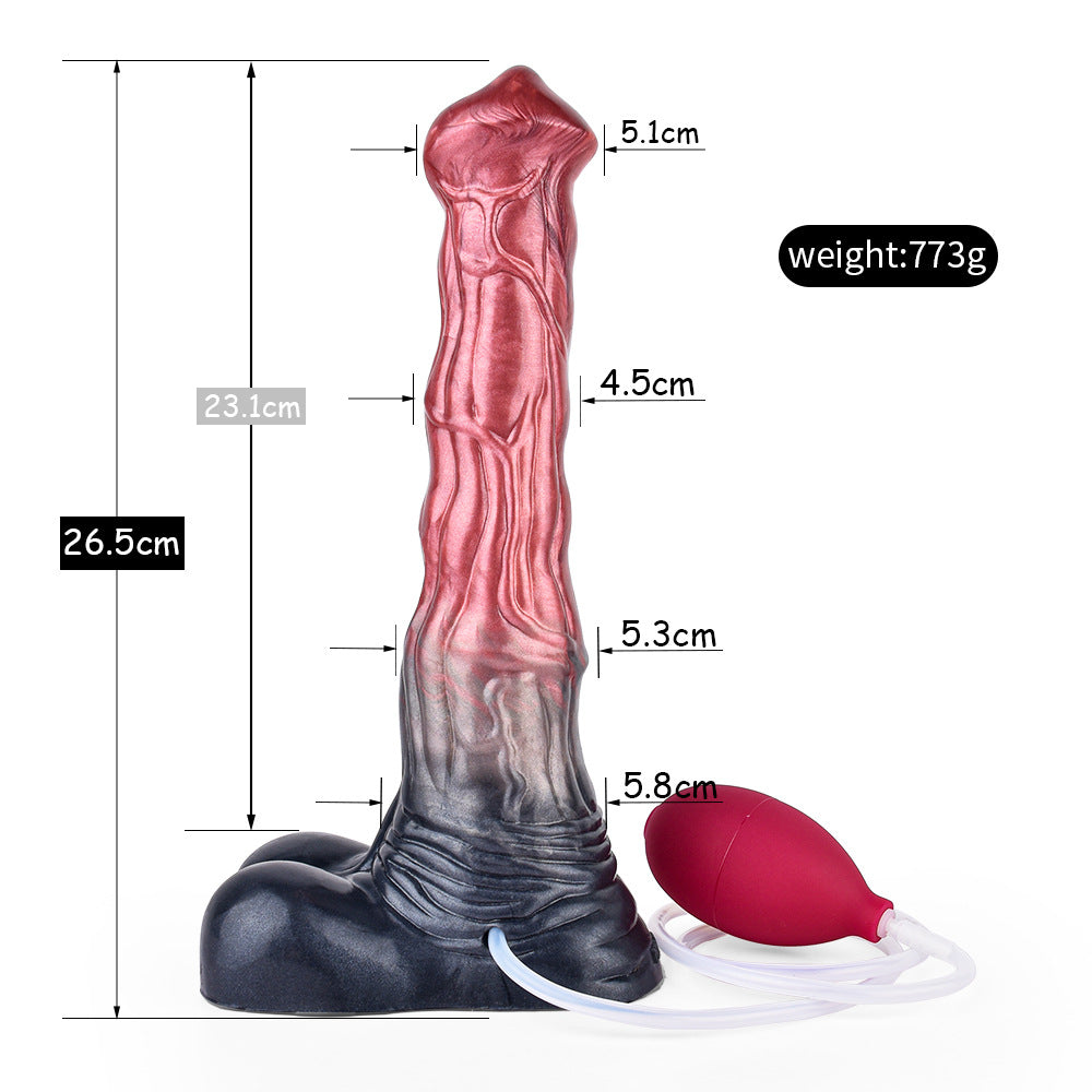 Gode ​​gicleur monstre de 11 pouces en silicone