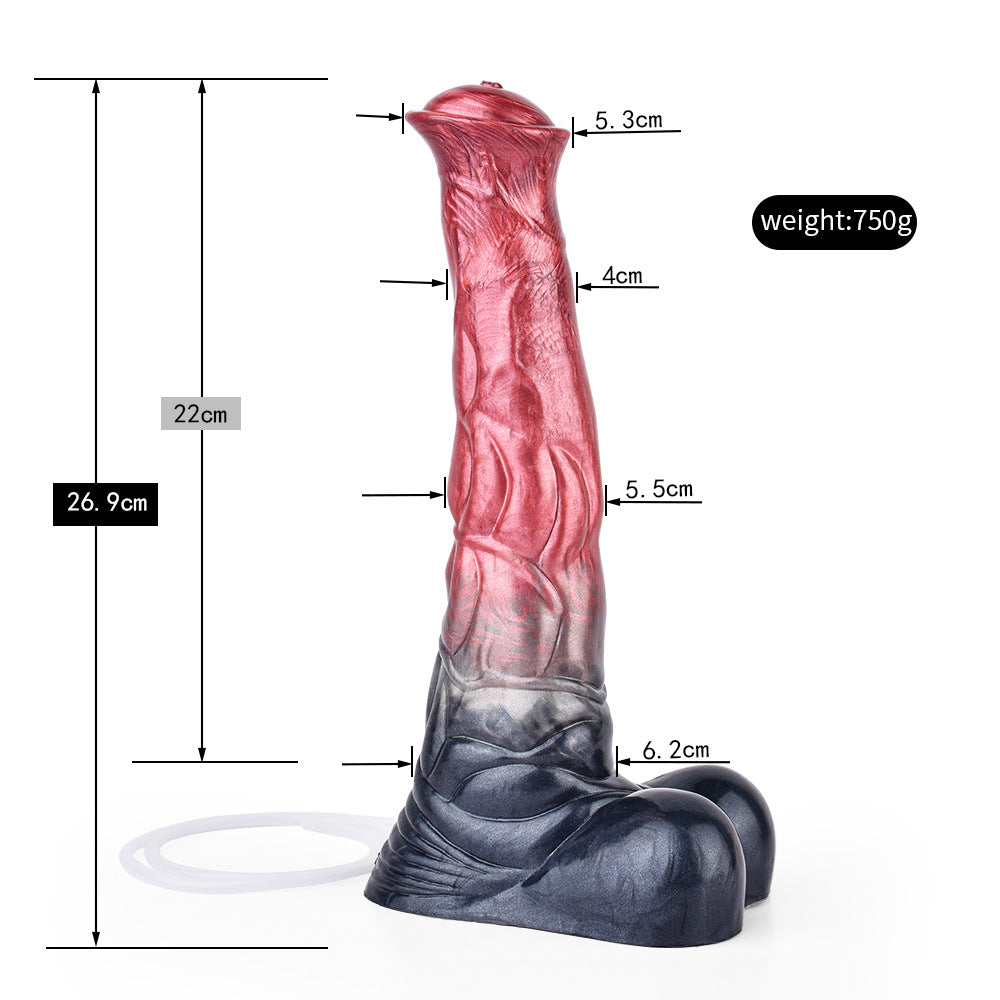 DILDO GICLEUR CHEVAL 12 POUCES SILICONE LONG