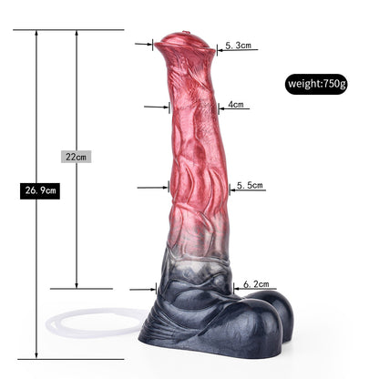 DILDO GICLEUR CHEVAL 12 POUCES SILICONE LONG