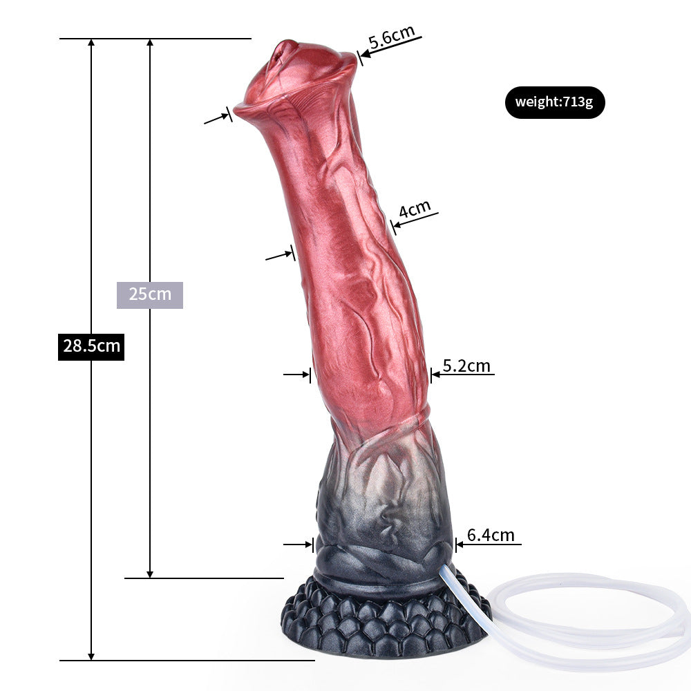 HORSE DILDO ANAL SQUIRTING 11 INCH SILICONE LONG