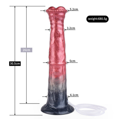 DILDO ÉJACULATEUR ÉNORME CHEVAL 12 POUCES SILICONE