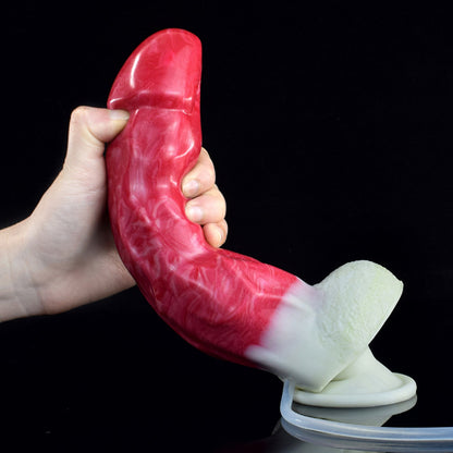 SQUIRTING DILDO MONSTER 9 INCH RED