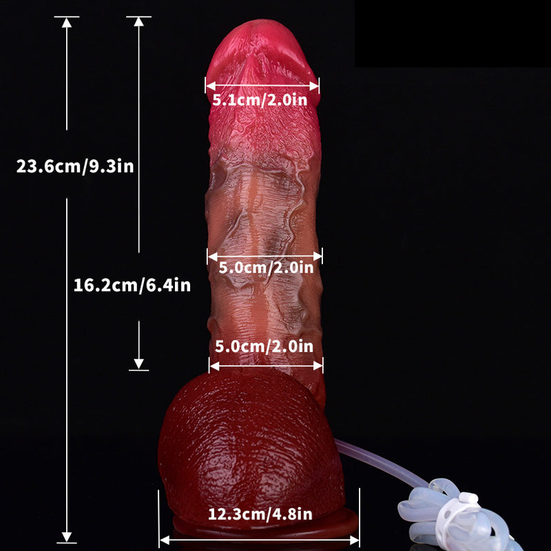 SQUIRTING DILDO REALISTIC 9 INCH SILICONE P1