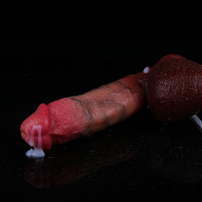 SQUIRTING DILDO REALISTIC 9 INCH SILICONE P1