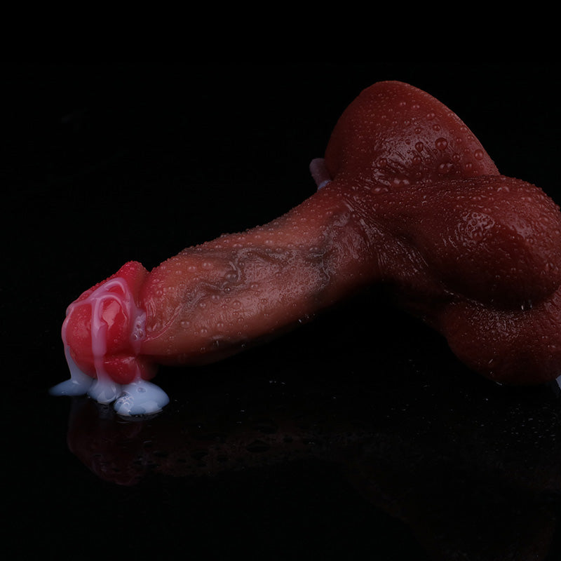 SQUIRTING DILDO REALISTIC 9 INCH SILICONE P4