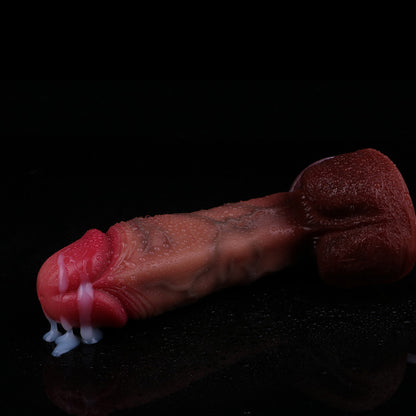 SQUIRTING DILDO REALISTIC 9 INCH SILICONE P5