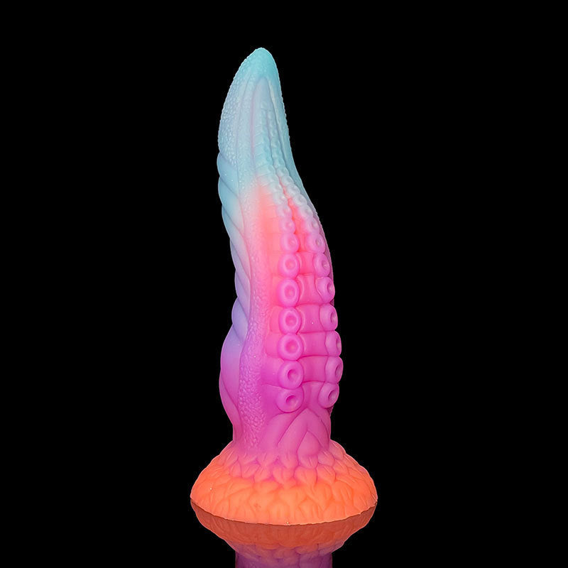 DILDO MONSTRE TENTACULE EN SILICONE 10 POUCES LUMINEUX