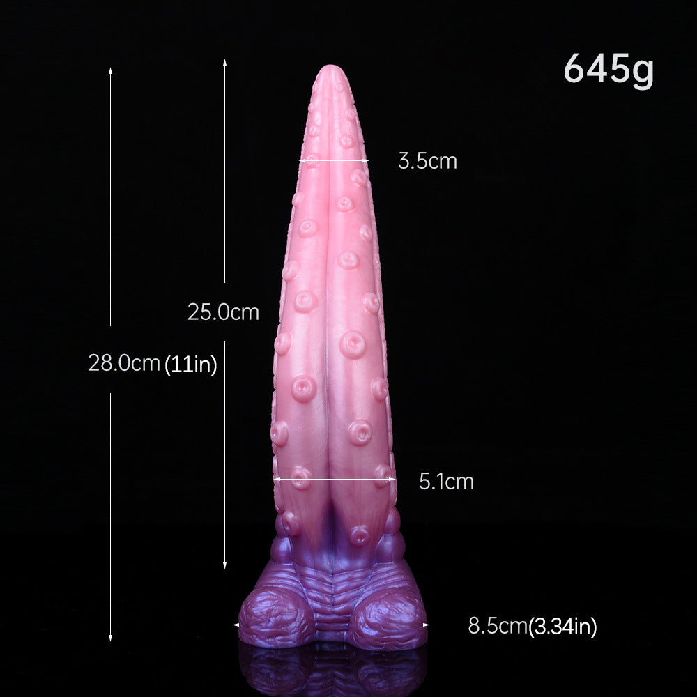 Gode ​​tentacule énorme en silicone de 11 pouces rose