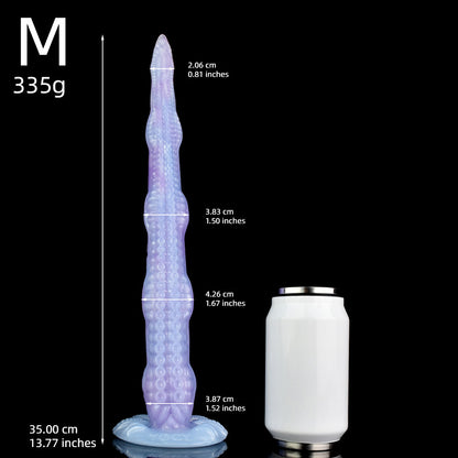 TENTACLE DILDO HUGE SILICONE 21 INCH PURPLE