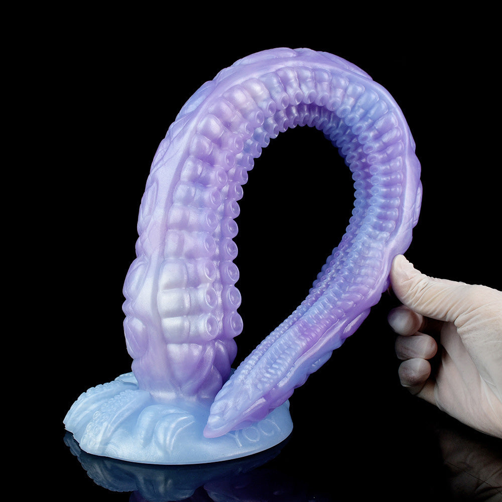 TENTACLE DILDO HUGE SILICONE 21 INCH PURPLE