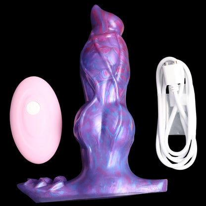 Gode ​​tentacule monstre en silicone avec vibrations de 6 pouces