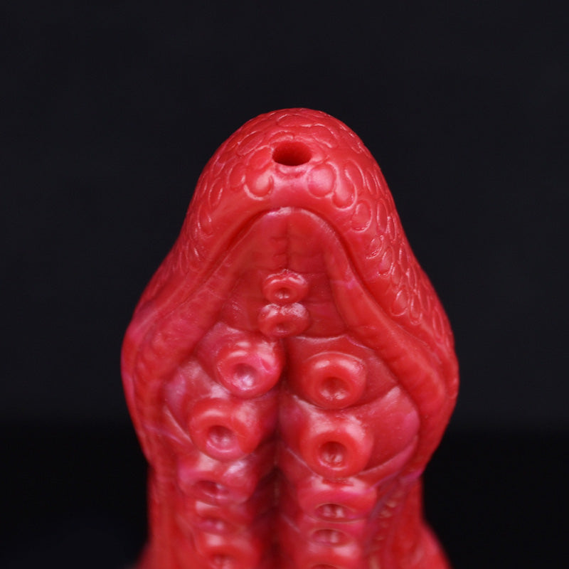 TENTACLE DILDO MONSTER SQUIRTING 7 INCH RED